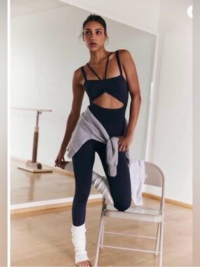 NWT Free People Good Karma Cut Out Jumpsuit